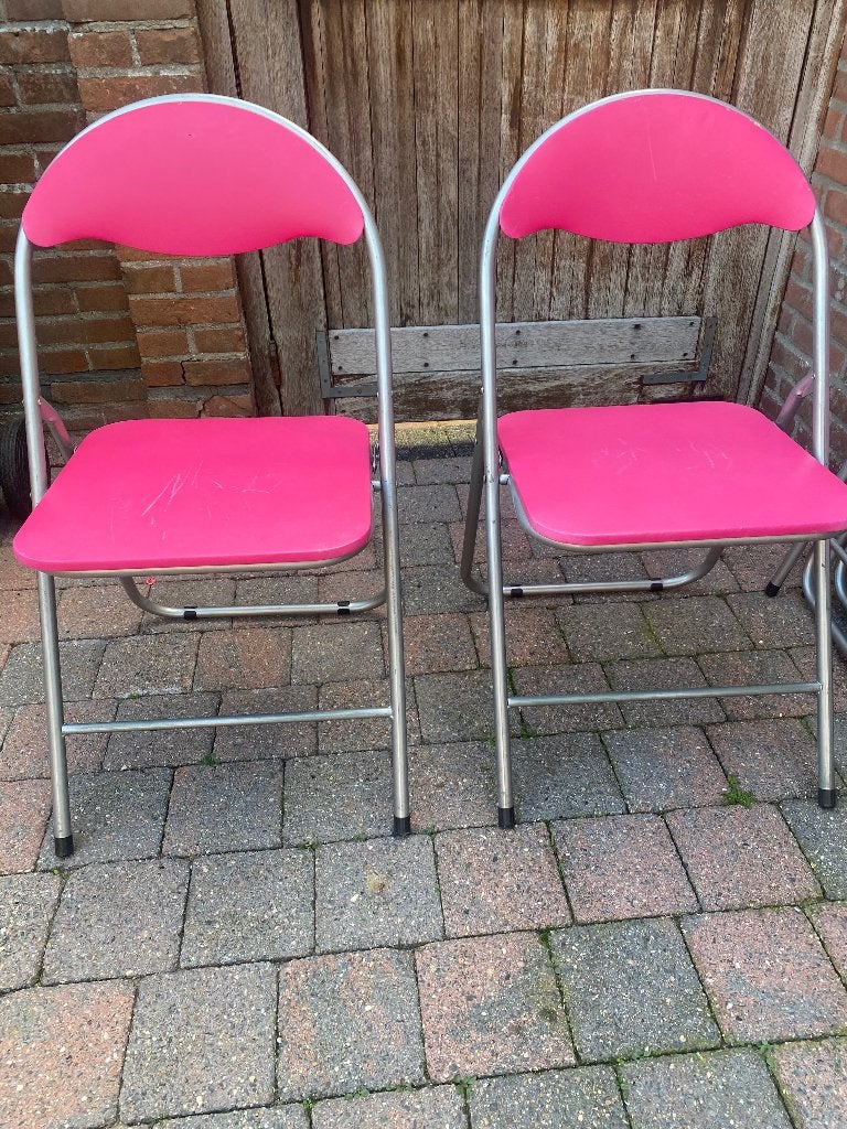 Klapstoelen 4 stuks, Huis en Inrichting, Ophalen, Overige materialen, Gebruikt, Overige kleuren
