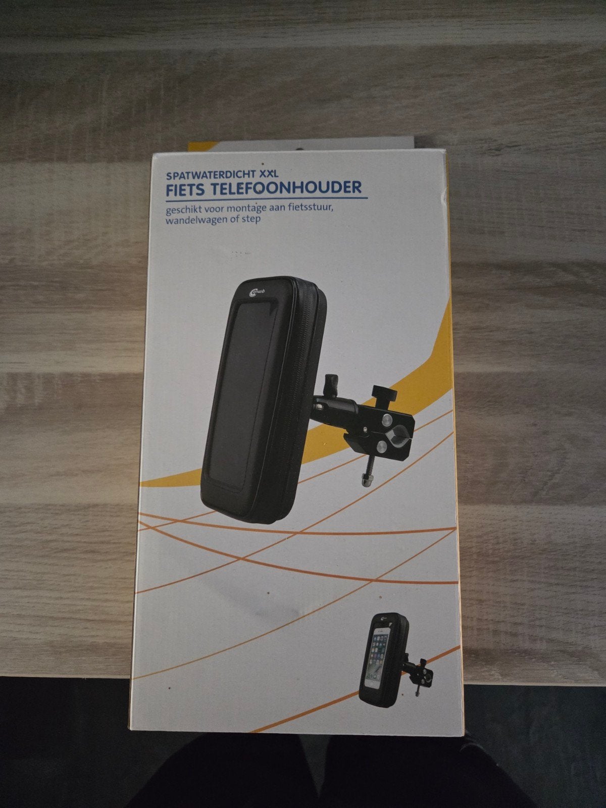 Spatwaterdichte XXL Fiets Telefoonhouder - Nieuw in doos, Ophalen of Verzenden, Zo goed als nieuw, Fiets