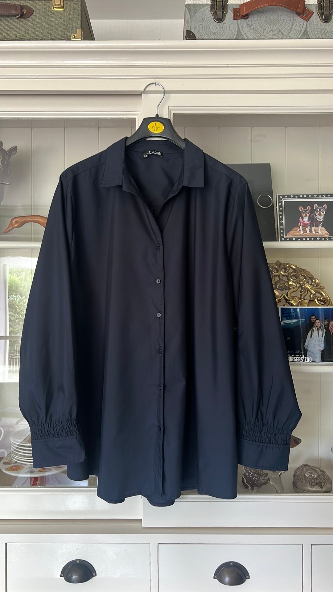 Blouse van Norah mt 48, Ophalen of Verzenden, Zo goed als nieuw, Maat 46/48 (XL) of groter, Blauw