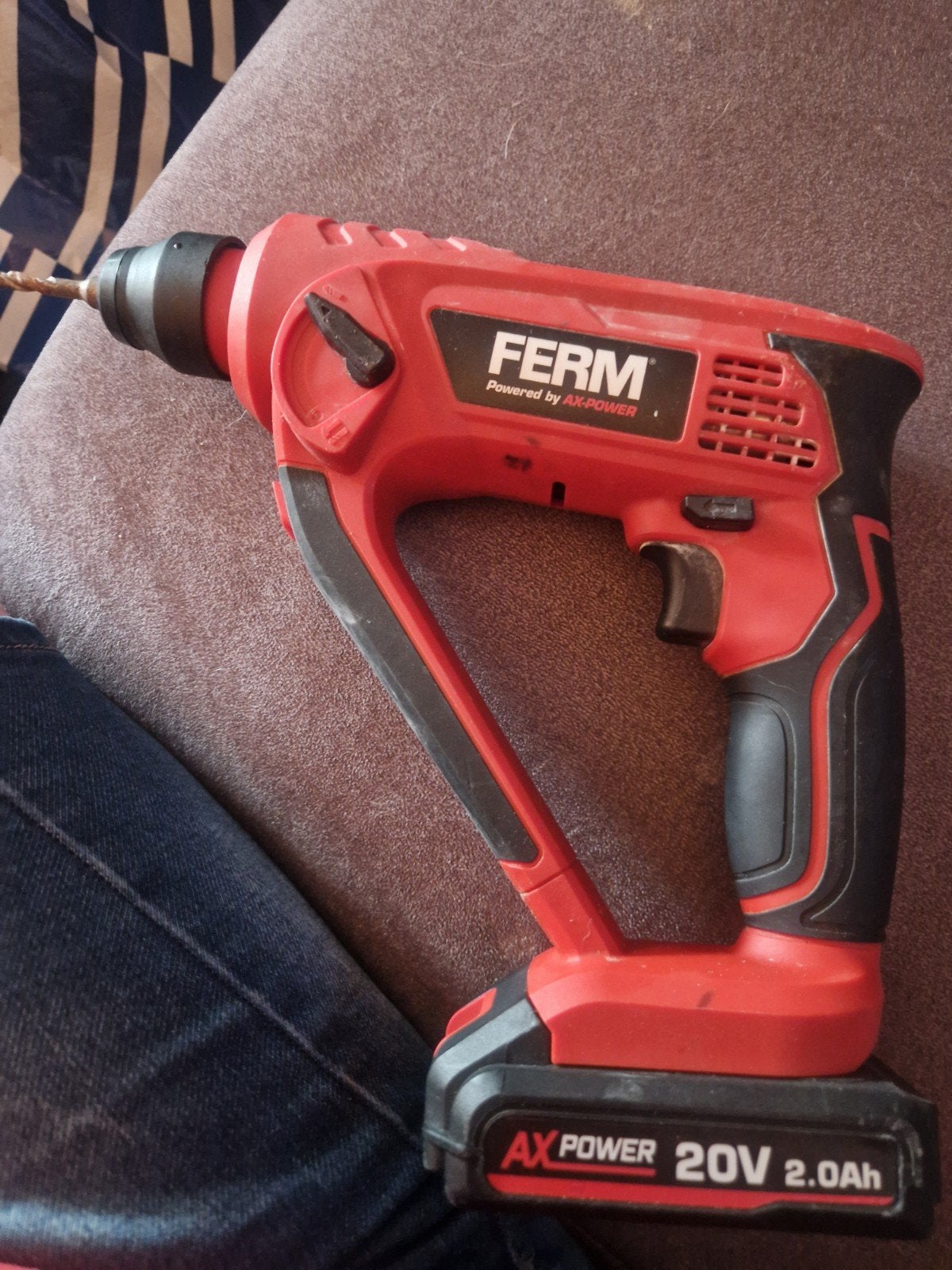 Ferm AX-POWER 20V Accu Boorhamer - Zo goed als nieuw, Boor- en/of Breekhamer, Ophalen of Verzenden, Zo goed als nieuw, Minder dan 400 watt