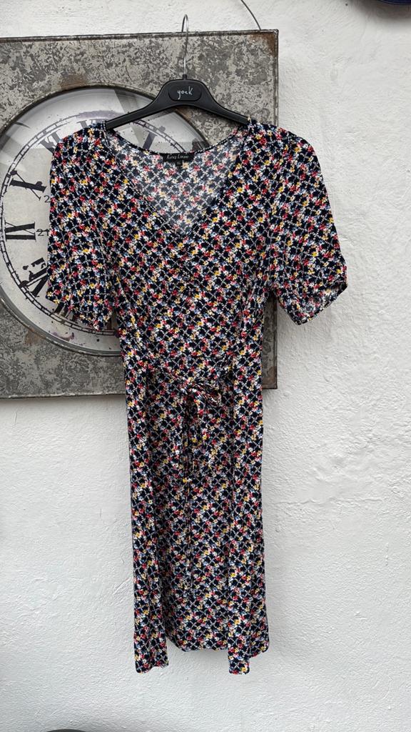 King Louie Jurk met Bloemenprint - Maat XL, Kleding | Dames, Jurken, Blauw, Maat 46/48 (XL) of groter, Ophalen of Verzenden, Zo goed als nieuw