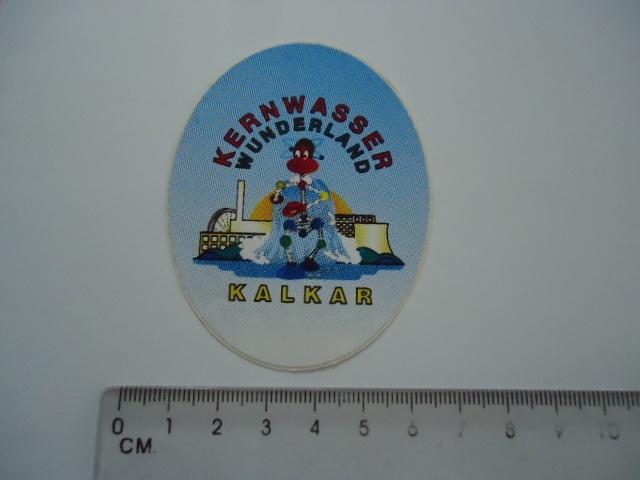 sticker oud Kernwasser WUNDERLAND Kalkar pretpark kermis, Verzenden, Zo goed als nieuw, Bedrijf of Vereniging