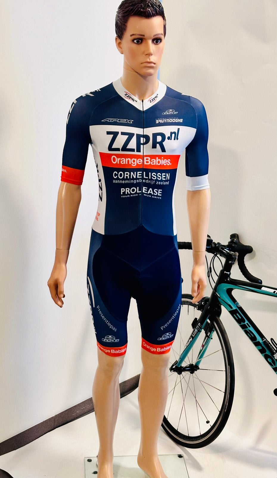 Wielrenkleding wielrenpak snelpak speedsuit maat M GSG, Ophalen of Verzenden, Zo goed als nieuw, Bovenkleding, Heren