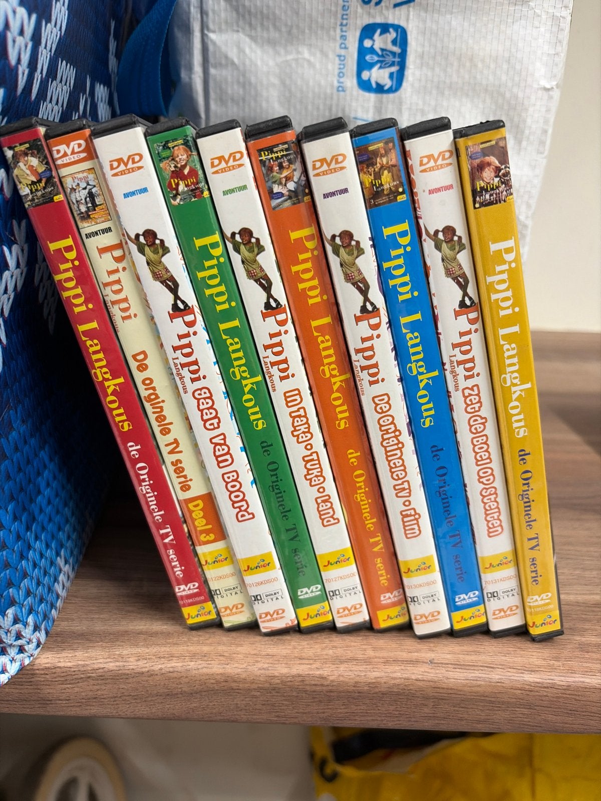 10 Pippi Langkous dvd's - De complete originele TV serie, Avontuur, Gebruikt, Verzamelbox, Verzenden