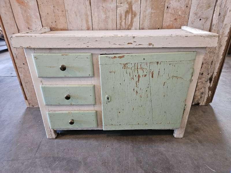 oud kastje ``WOONWINKEL RUSTIEK``, Met deur(en), Verzenden, Minder dan 150 cm, Minder dan 100 cm