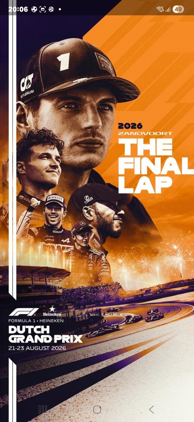 F1 Zandvoort. 2x General Admission, Alle leeftijden, Ophalen of Verzenden, Zo goed als nieuw