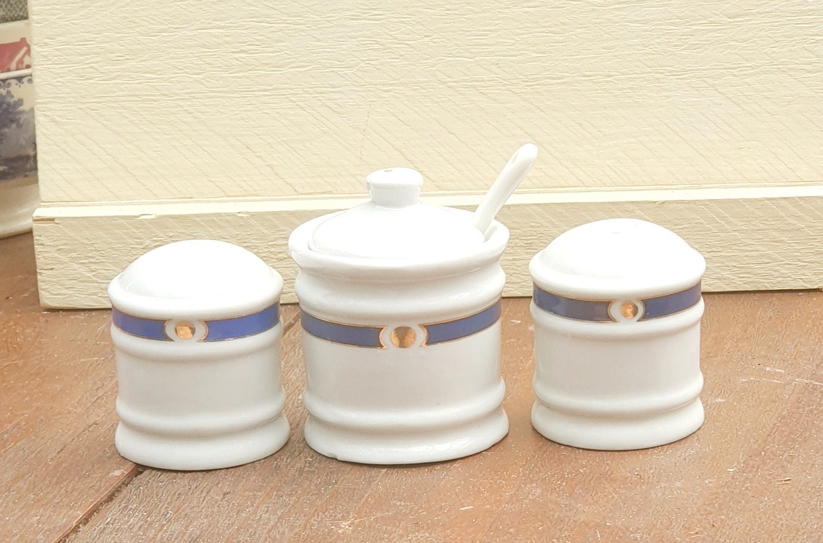 Nieuw: Luxe Philippe Deshoulières Kruidenset (3-delig), Ophalen of Verzenden, Nieuw, Porselein, Overige stijlen