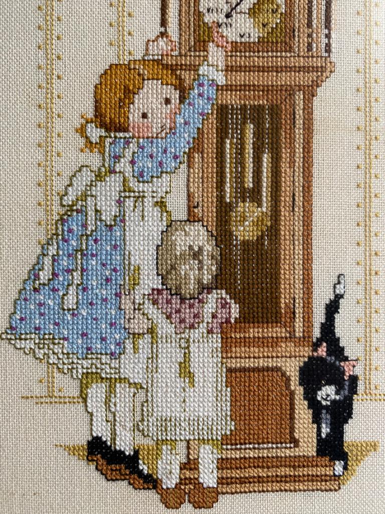 Holly Hobbie - Ingelijst borduurwerk!, Ophalen of Verzenden, Zo goed als nieuw, Handborduren, Overige typen