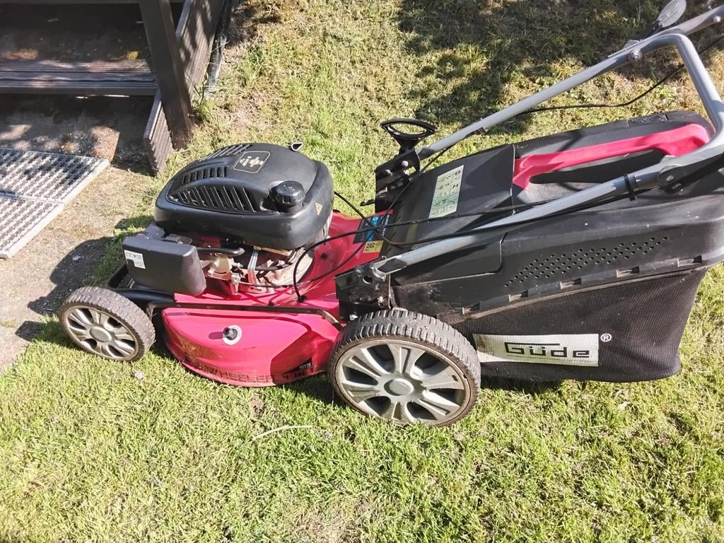 Benzine grasmaaier - Güde Big Wheeler 515 4 in 1, Tuin en Terras, Grasmaaiers, Ophalen, Cirkelmaaier, Gebruikt, Güde