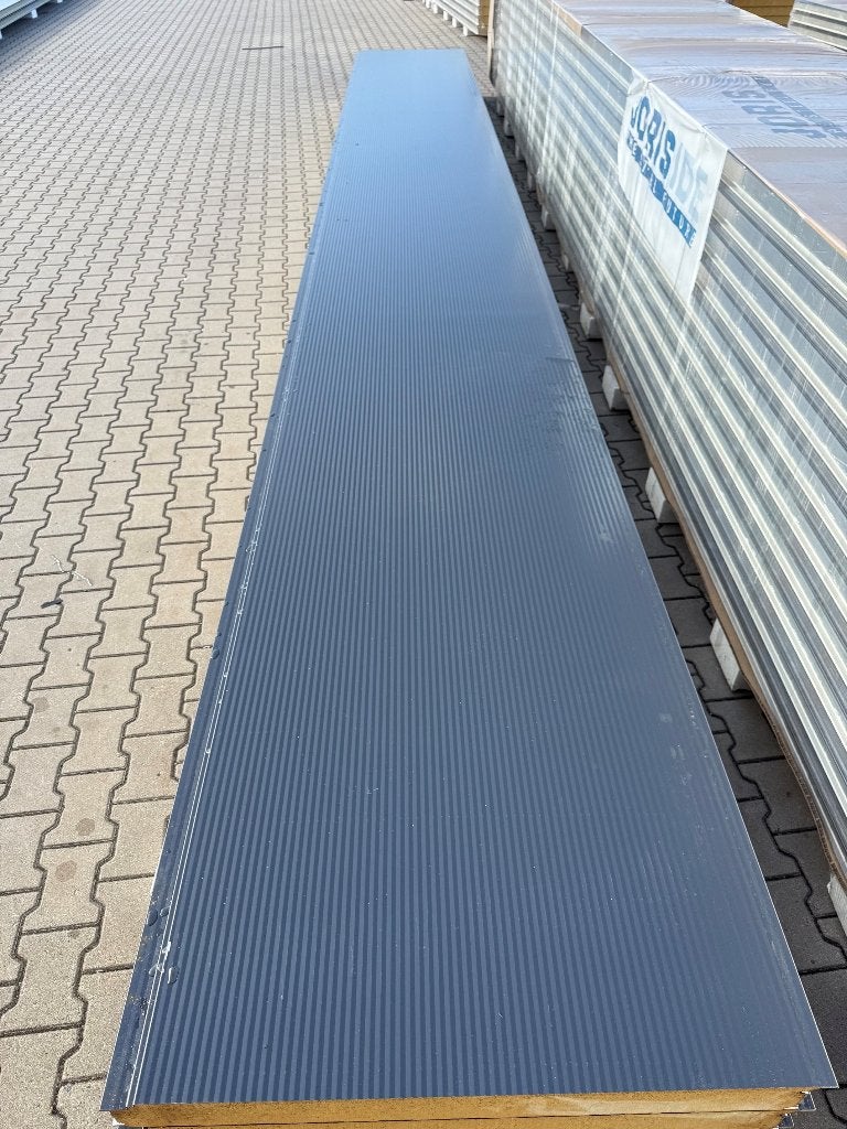 Sandwichpanelen Wandpanelen 100 mm Antraciet 7016 Restpartij, Ophalen, Nieuw, Overige materialen, 100 mm of meer