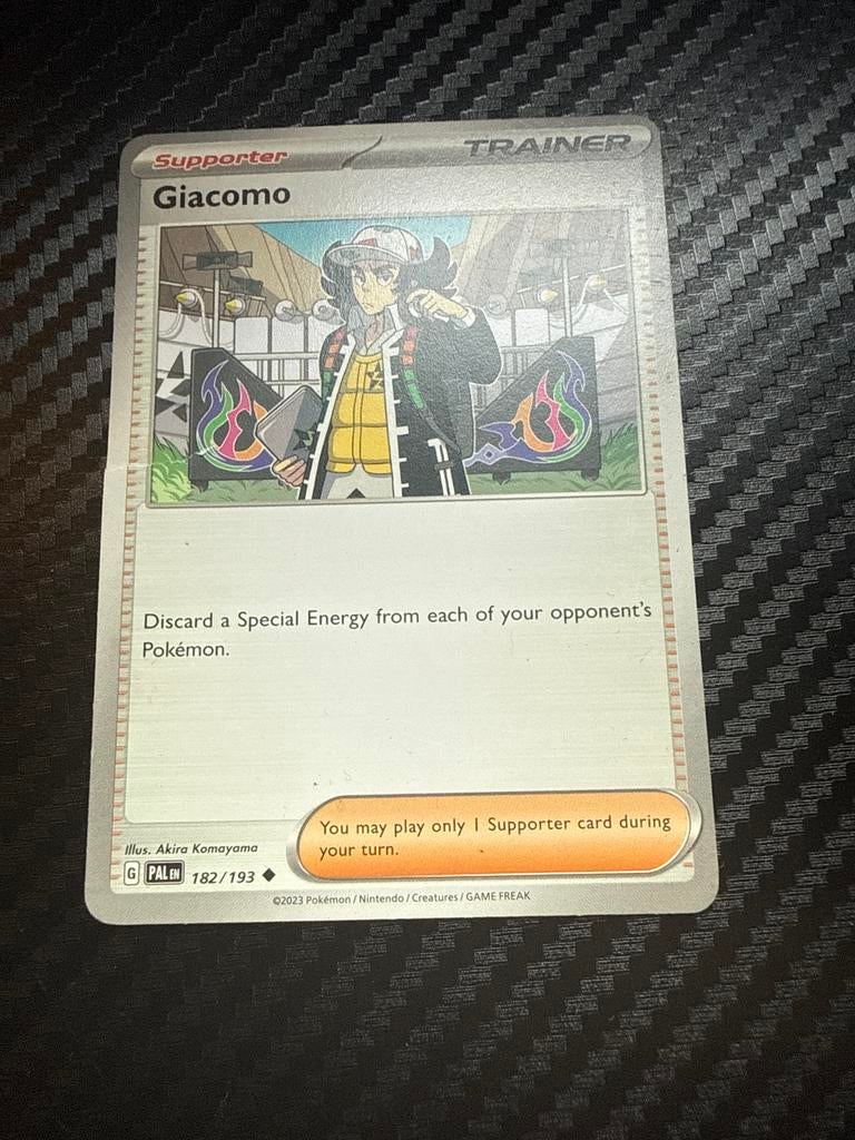 Pokémon TCG: Giacomo Supporter Trainer Kaart 182/193, Hobby en Vrije tijd, Verzamelkaartspellen | Pokémon, Ophalen of Verzenden