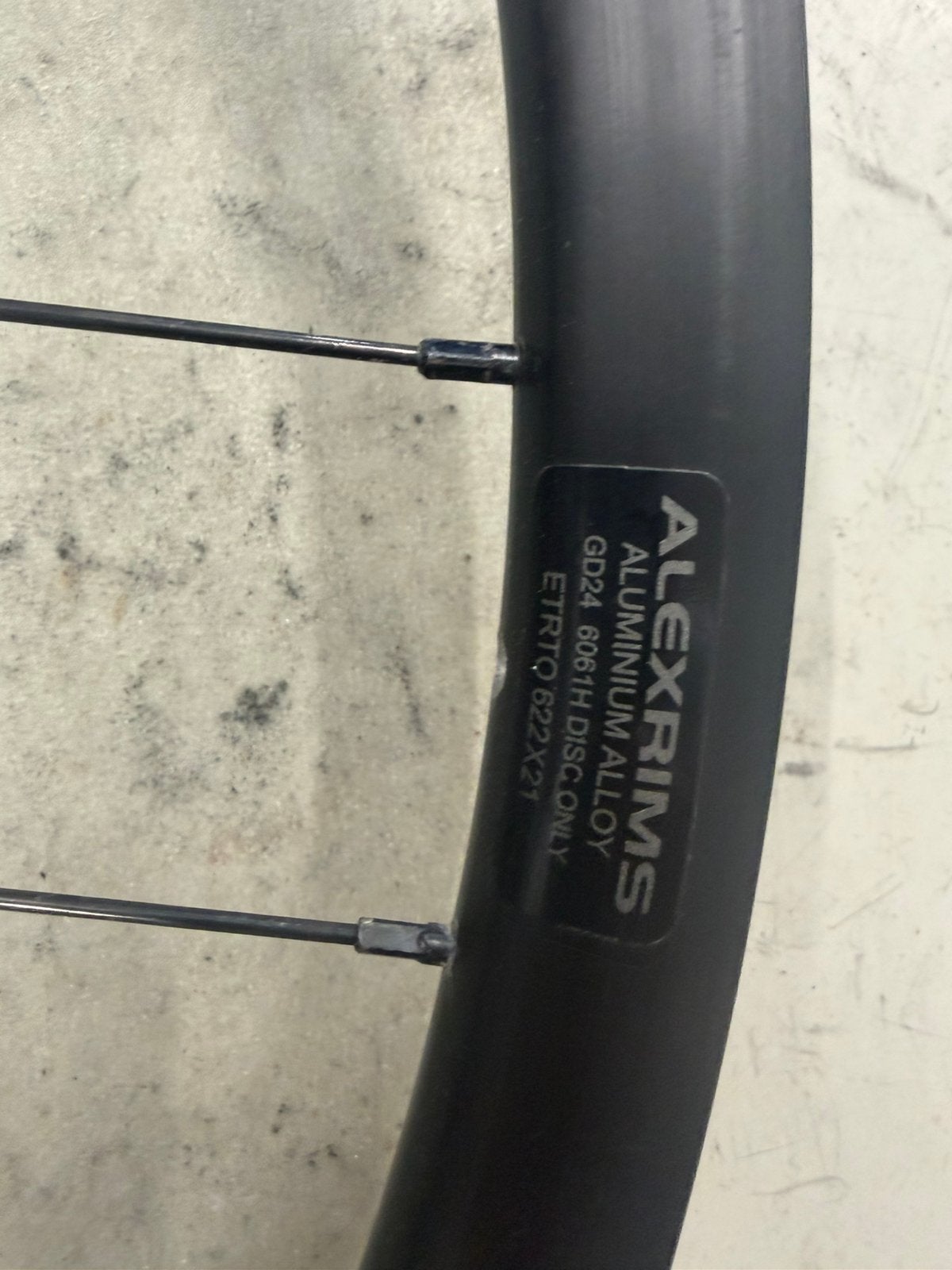 Alexrims GD24 etrto 622x21 gravelwielset, Ophalen of Verzenden, Zo goed als nieuw, Gravelbike