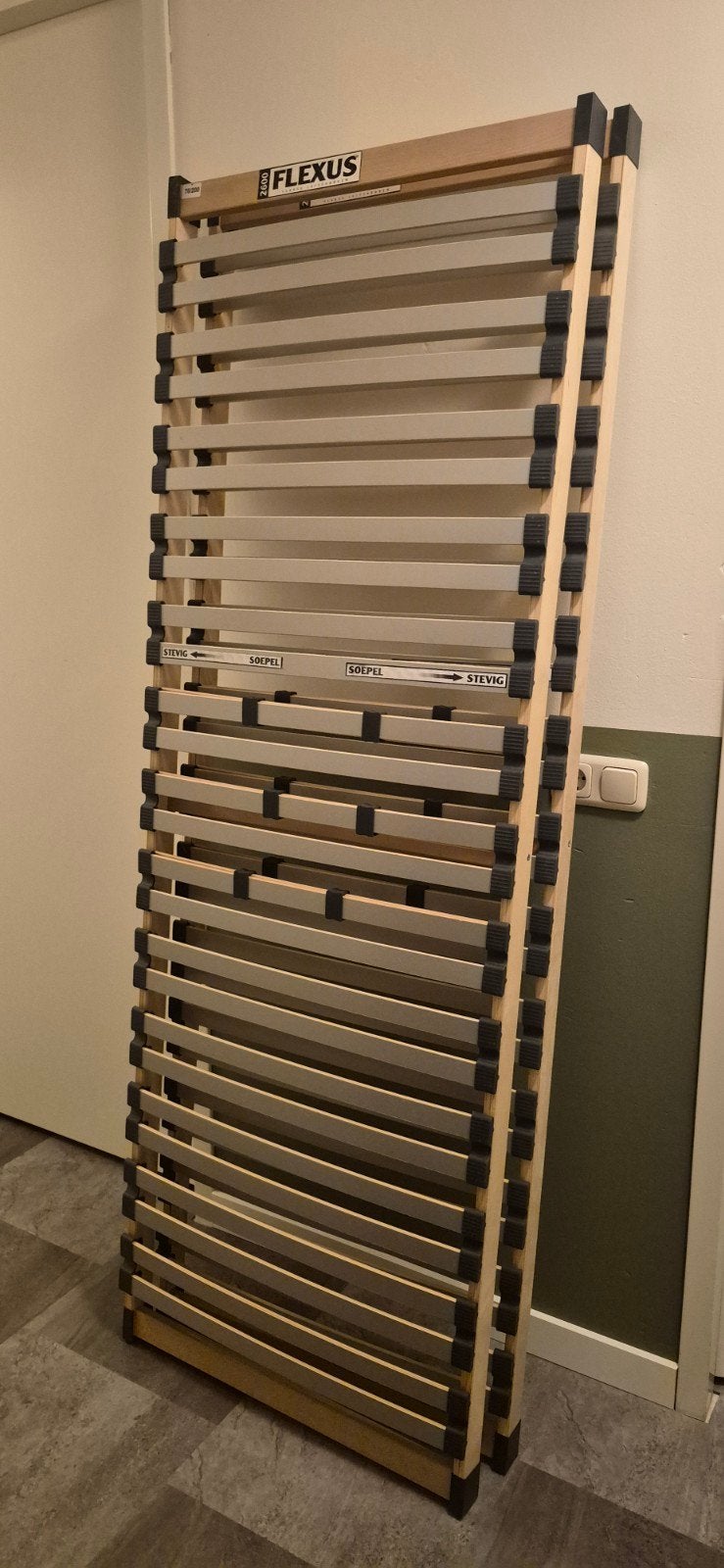 2 x Flexus 2600 lattenbodem 70x200 cm, Ophalen, Gebruikt, Bedbodem, 200 cm