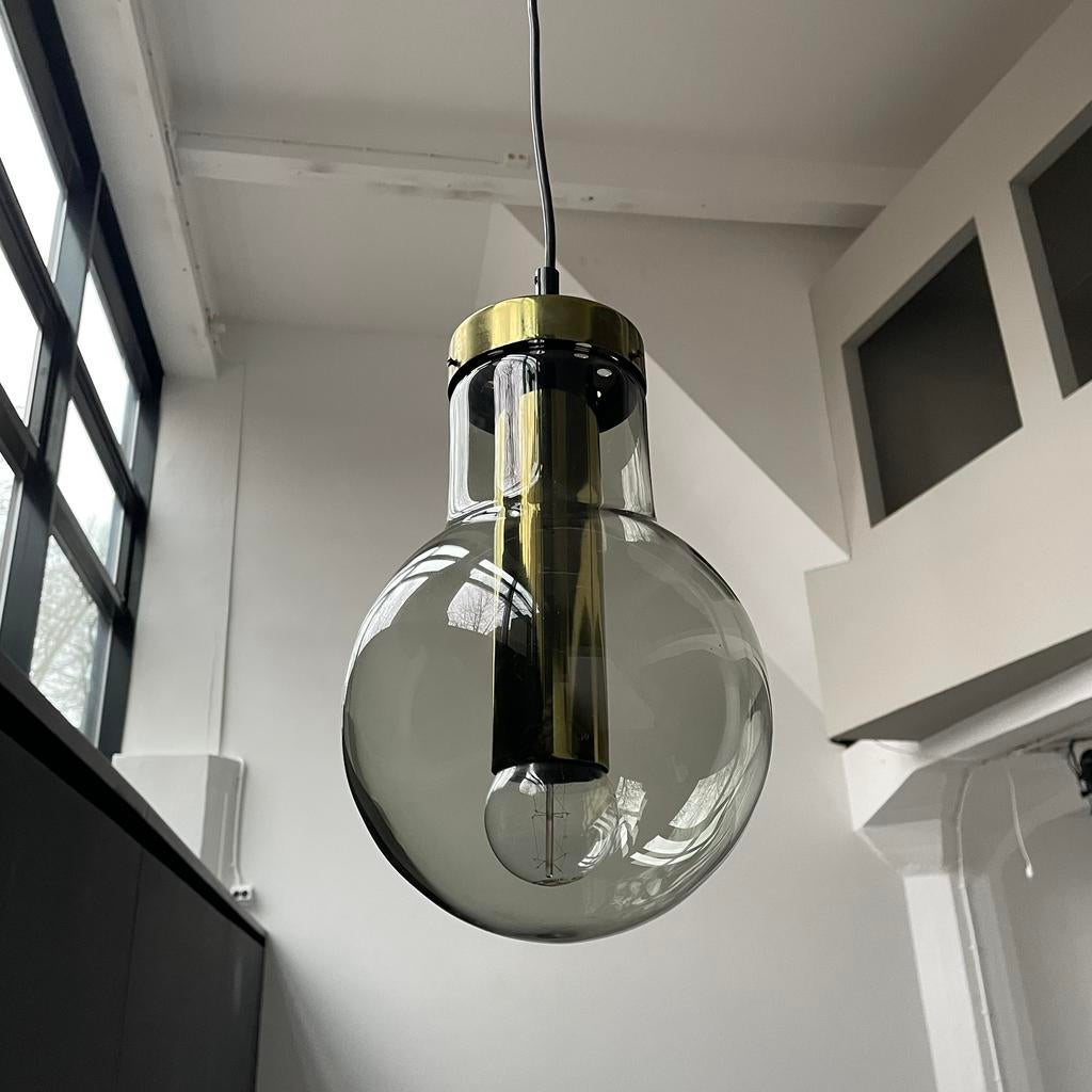 Raak globe vintage hanglamp jaren 60 space age, Ophalen, ., 2de hands, Zo goed als nieuw