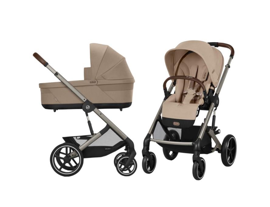 Cybex Balios S Lux Combiwagen - Beige (2-in-1), Ophalen of Verzenden, Zo goed als nieuw