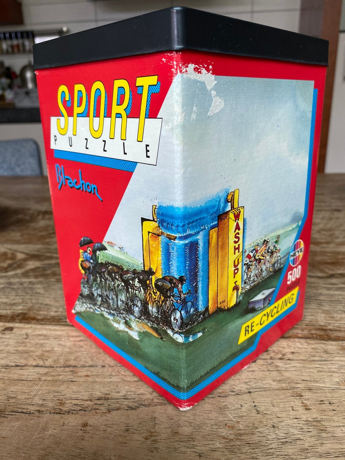 Heye Sport Puzzle: Re-Cycling - 500 stukjes, Blachon poster, Ophalen of Verzenden, 500 t/m 1500 stukjes, Zo goed als nieuw, Legpuzzel