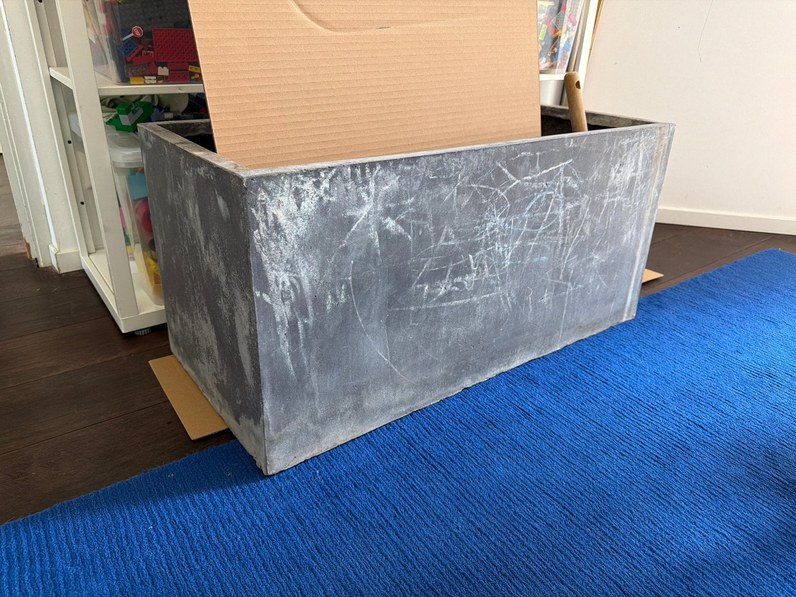 Betonnen Plantenbak - Composiet - 80x36x38 cm, Tuin en Terras, Bloembakken en Plantenbakken, Ophalen, Gebruikt, Balkon, 60 tot 100 cm