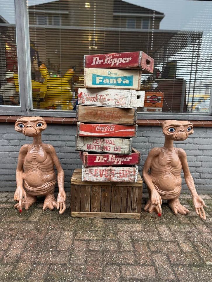 Vintage Dr. Pepper & Coca-Cola Houten Kratten, Ophalen of Verzenden
