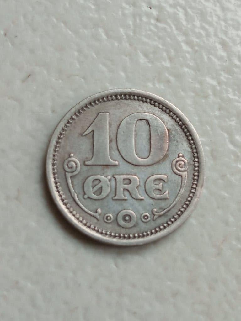 Denemarken 10 ore 1914., Ophalen of Verzenden, Overige landen, Losse munt