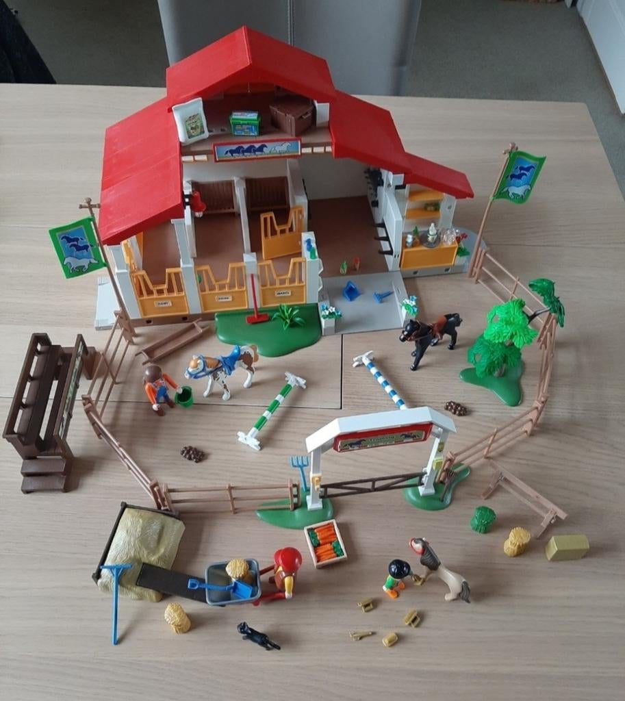 Playmobil grote paarden manege set, Ophalen of Verzenden