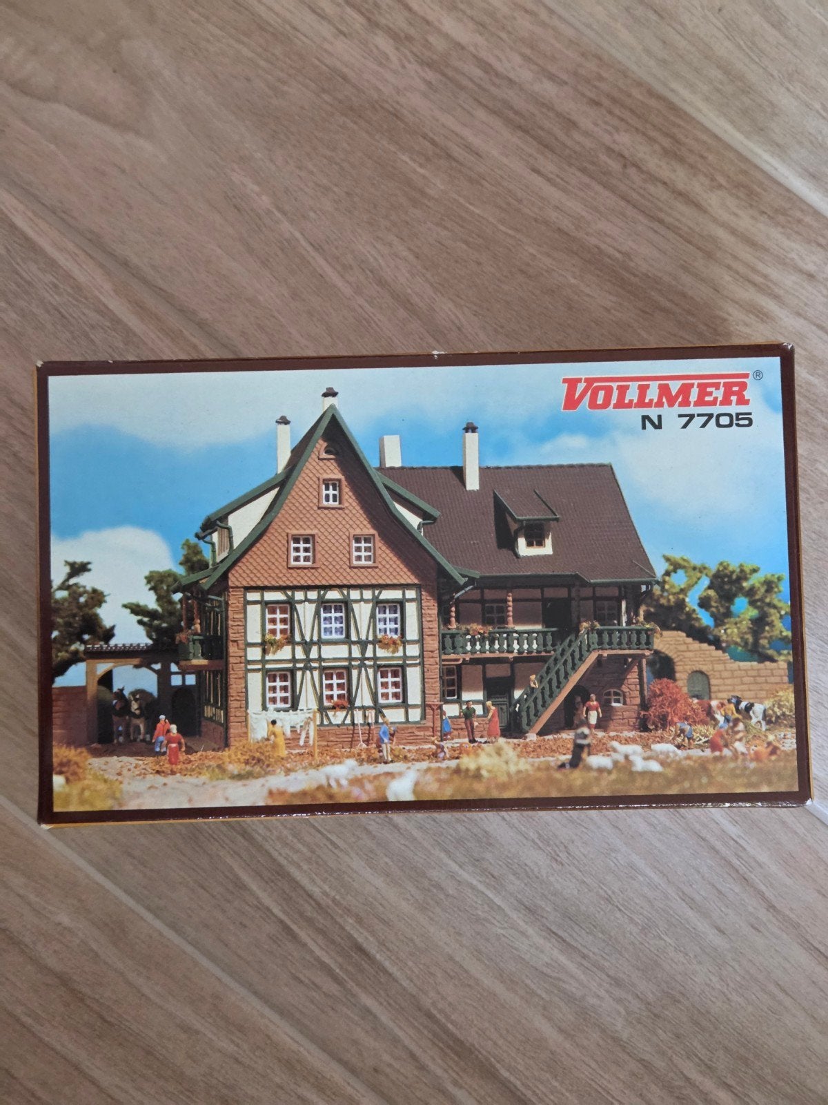 Vollmer 7705 Boerderij N-spoor - Nieuw in doos, Overige merken, Gelijkstroom of Wisselstroom, Brug, Tunnel of Gebouw, Nieuw