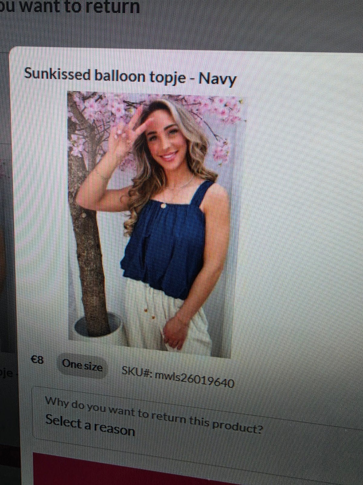 Sunkissed ballon topje - Navy, Kleding | Dames, Tops, Maat 38/40 (M), Sunkissed, Blauw, Ophalen of Verzenden