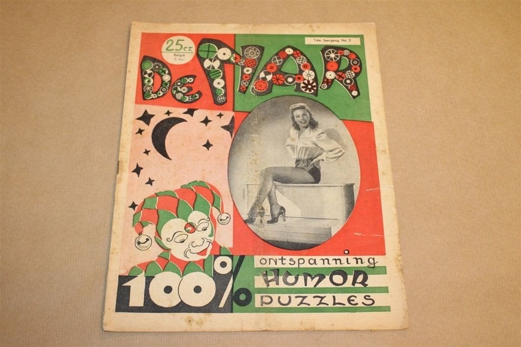 Zeldzaam magazine - De Nar - Ca 1950 - Pinups e.d. !!, Ophalen of Verzenden, 1940 tot 1960, Knipsel(s)