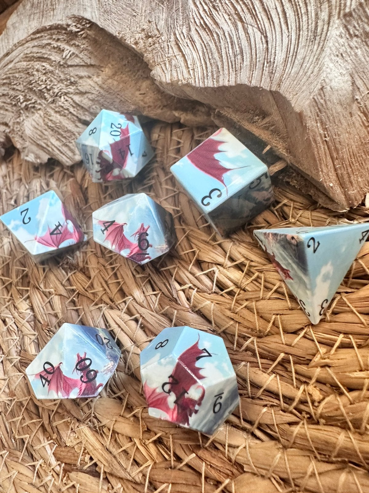 DND dice / Dragons / D&D / RPG / dobbelstenen set / nieuw, Ophalen of Verzenden, Nieuw