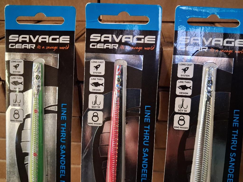 (Zeeforel kunstaas) Line Thru Sandeel Nail van Savage Gear..