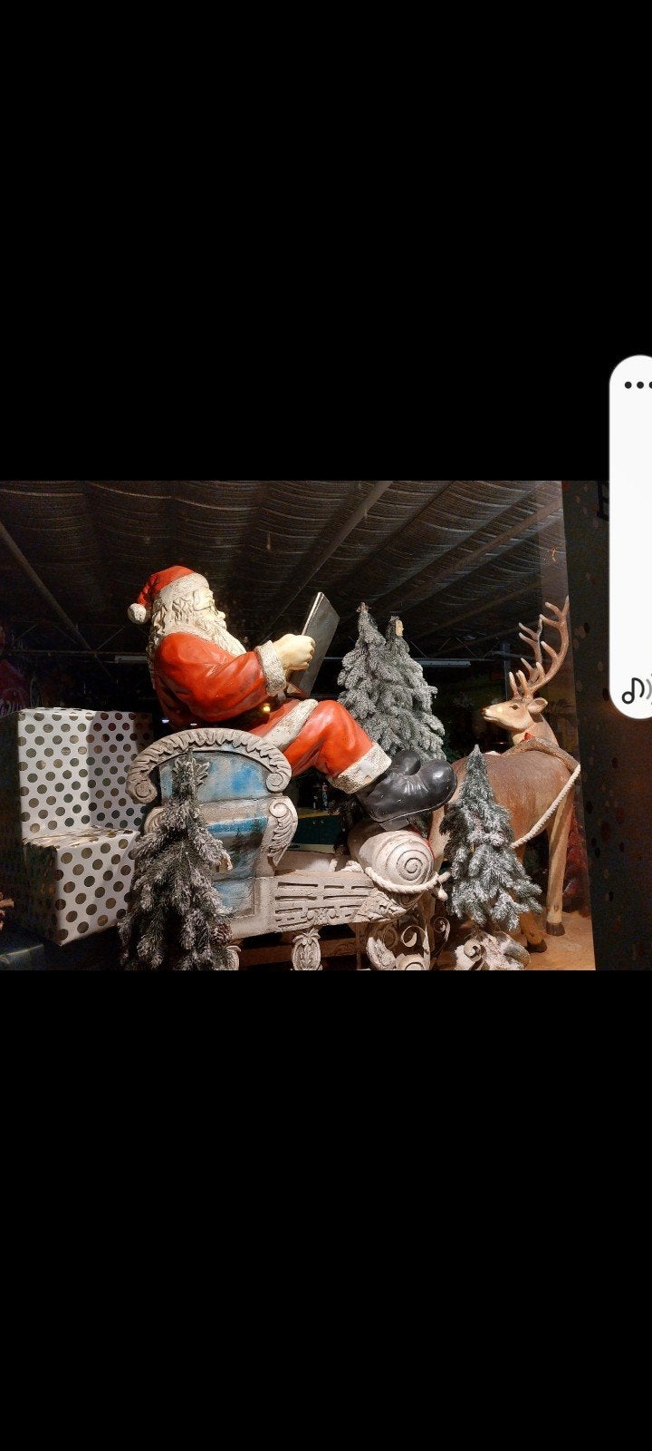 arreslee met kerstman en rendier, Diversen, Ophalen