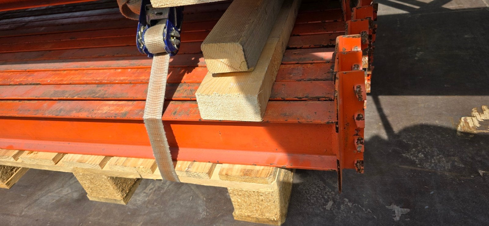 Vogelsang liggers tbv palletstelling 3400mm / 340cm IPE120, Doe-het-zelf en Verbouw, Metalen, Ophalen, Gebruikt, IJzer