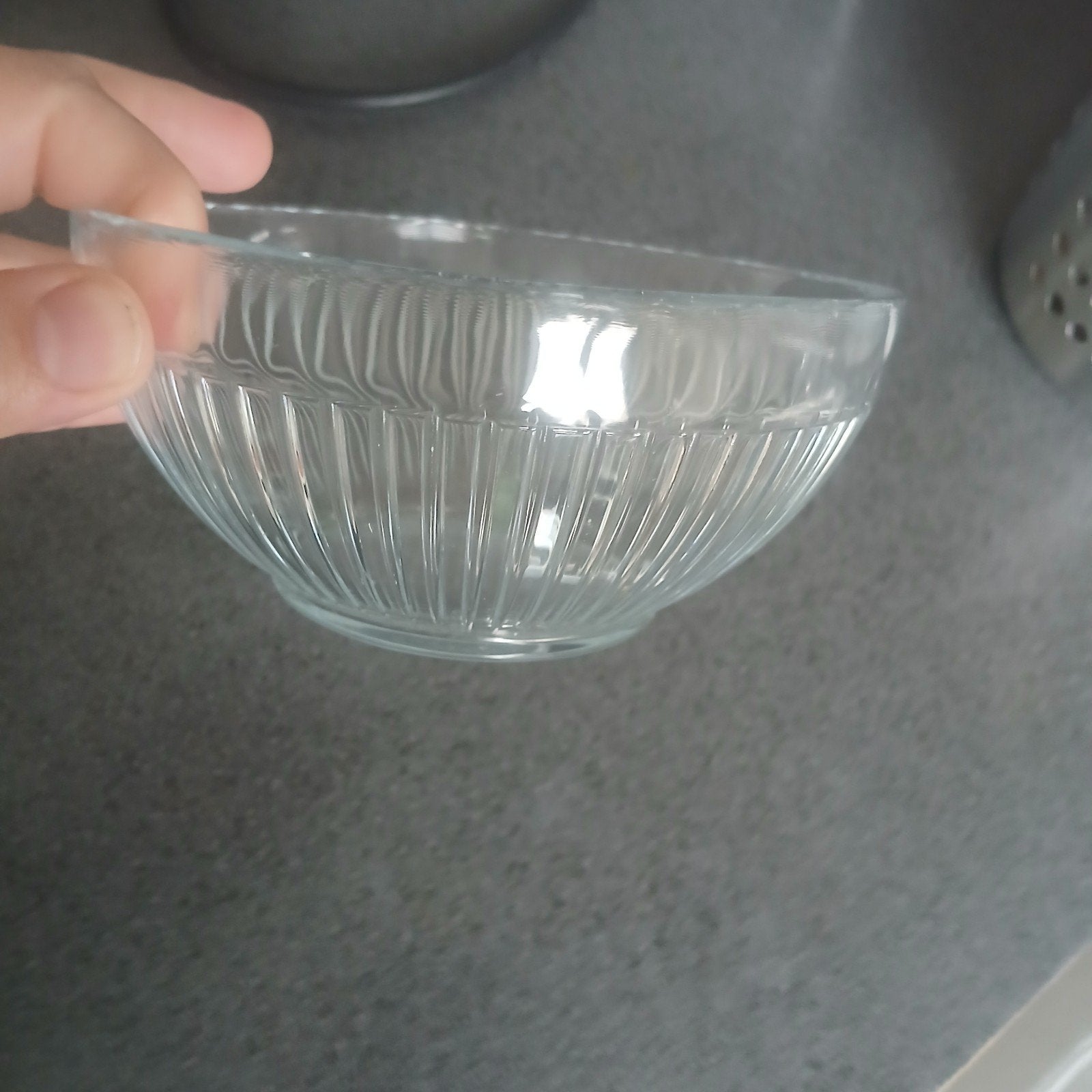 4 Ribbel Soepkommen van Glas, Ophalen