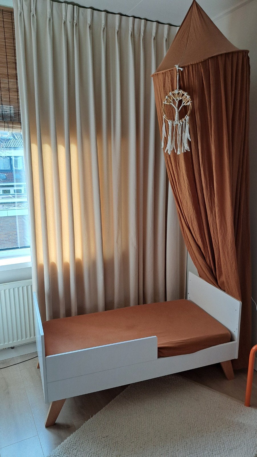 Kinderbedje ledikant incl matras en hoezen., Ophalen, Gebruikt, Jongetje of Meisje