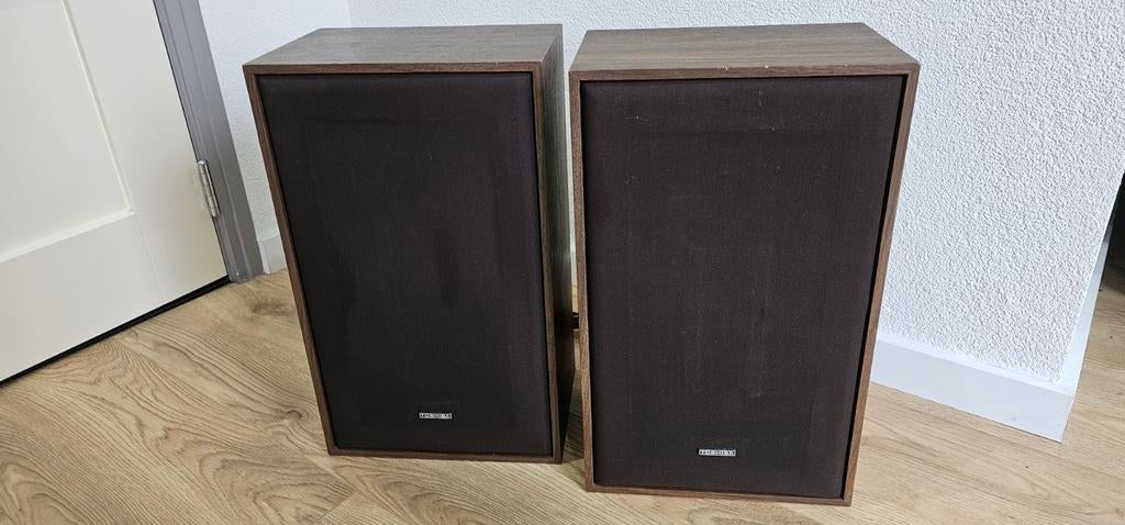 Set Toshiba luidsprekers jaren 70, Ophalen, Refurbished, Minder dan 60 watt, Front, Rear of Stereo speakers