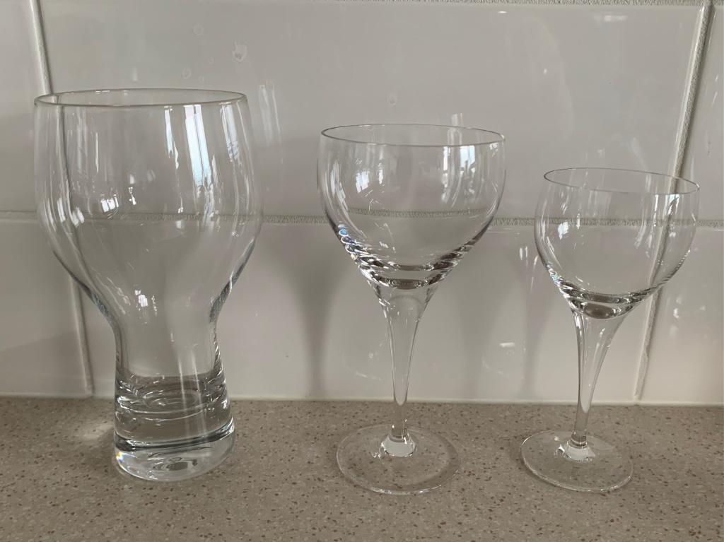 Rosenthal glazen, kristal, model: Lotus 24.000, Ophalen of Verzenden, Zo goed als nieuw, Overige typen