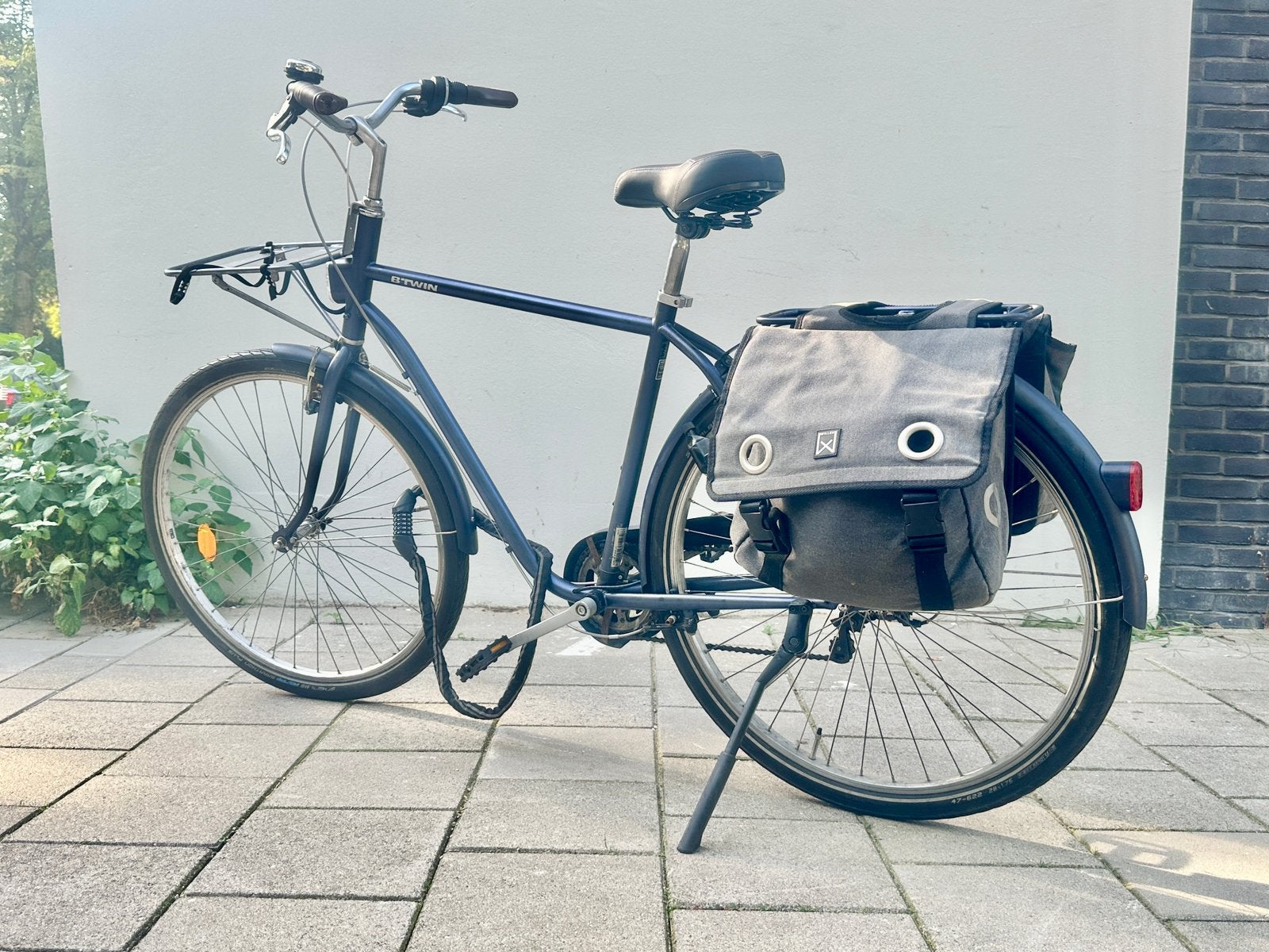 Elops 520 + 2 locks, pannier-bags, nieuw banden, Velgrem, Versnellingen, Zo goed als nieuw, 53 tot 57 cm