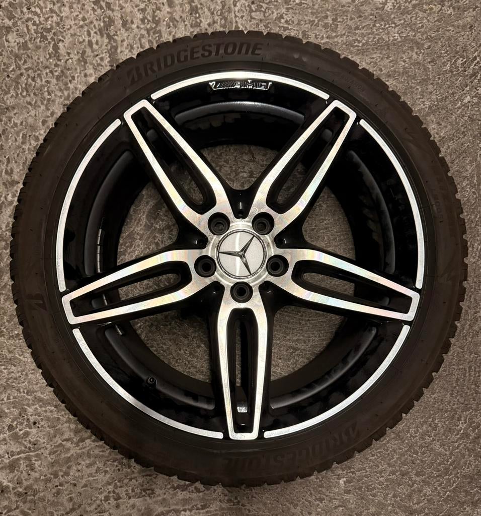 Mercedes Benz E43 AMG 19” Velgen, 19 inch, Banden en Velgen, Personenwagen, Gebruikt