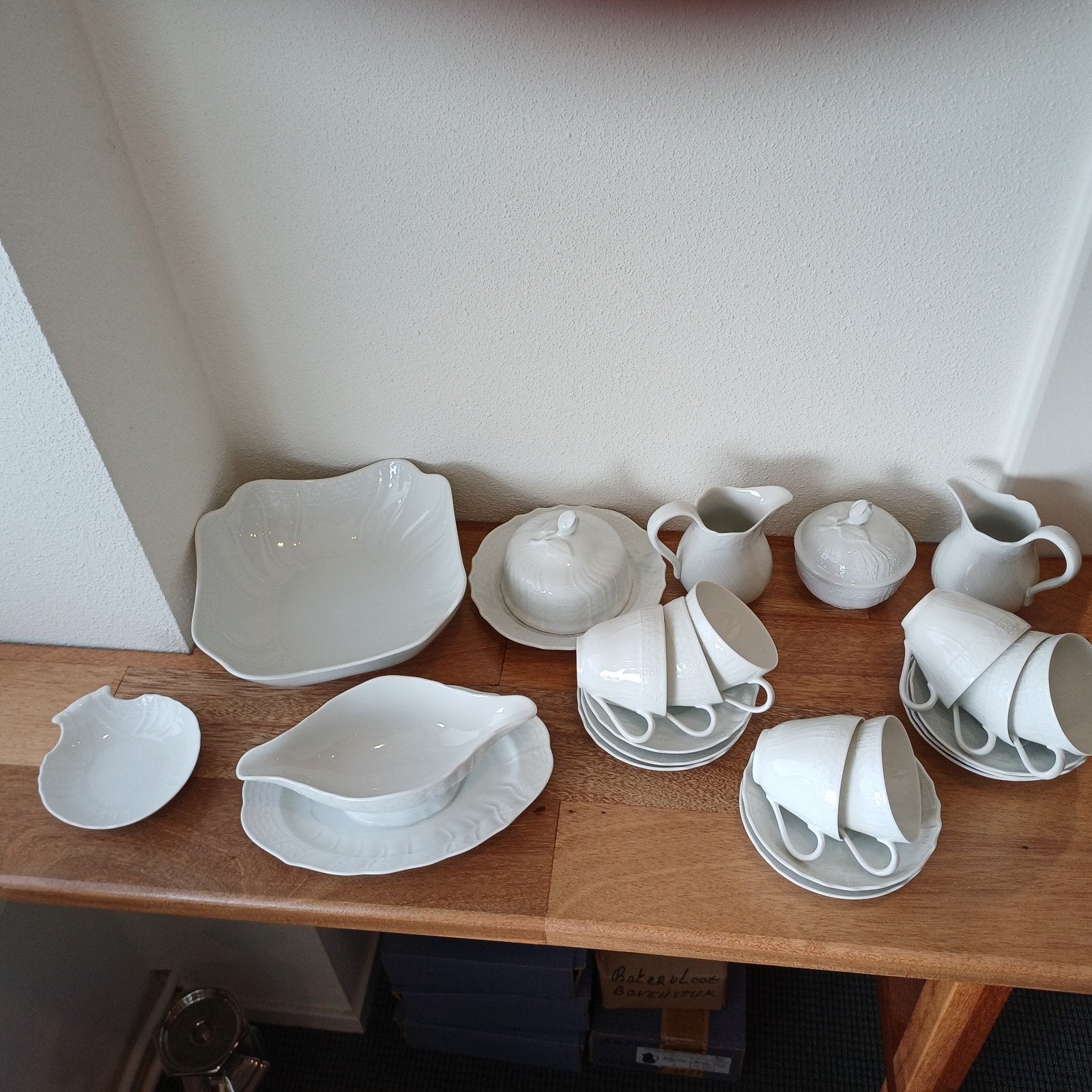 Hutschenreuther servies Dresden wit, Antiek en Kunst, Ophalen of Verzenden