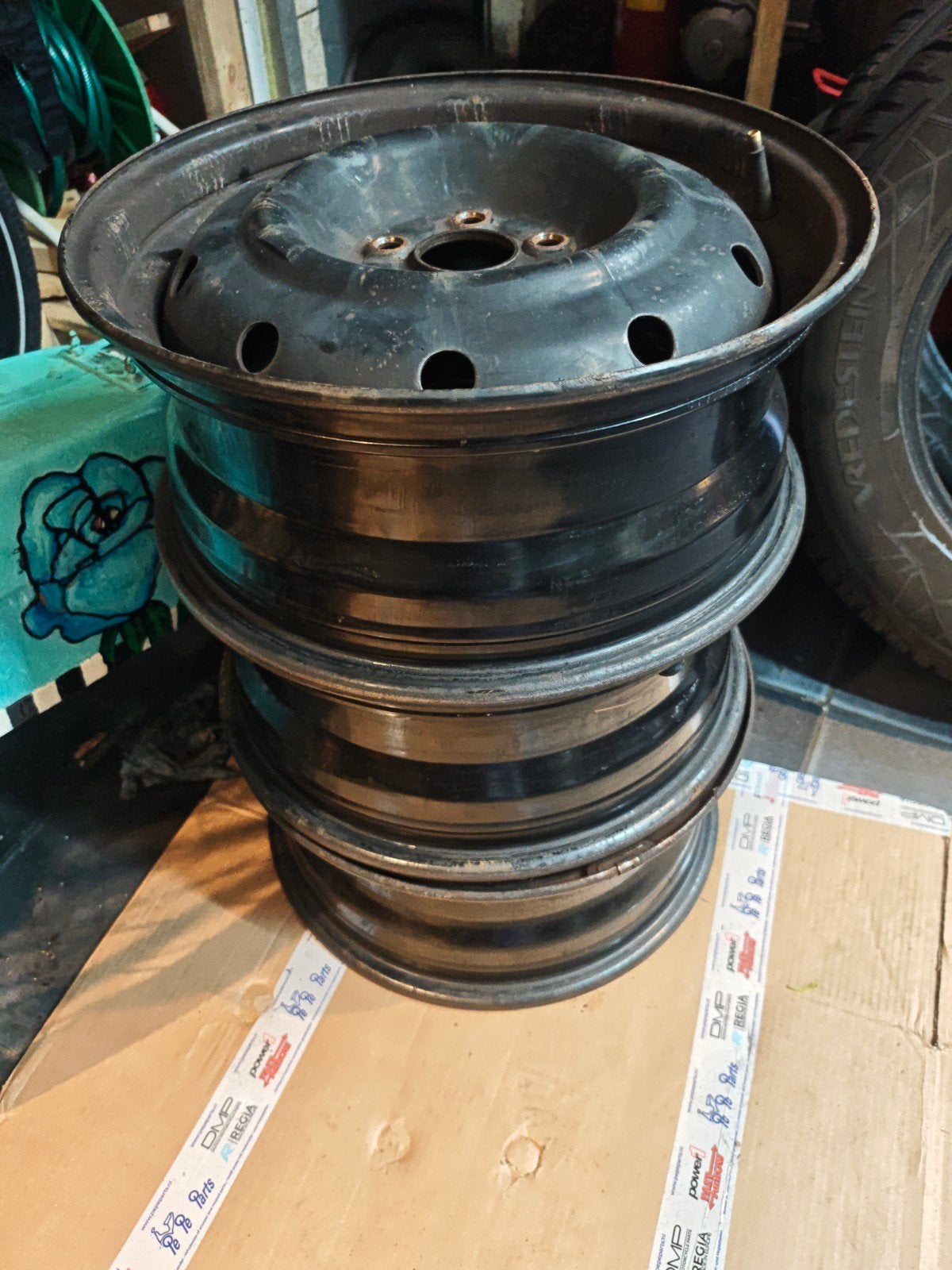 Subaru Forester originele stalen velgen + wiel doppen, Ophalen, Subaru