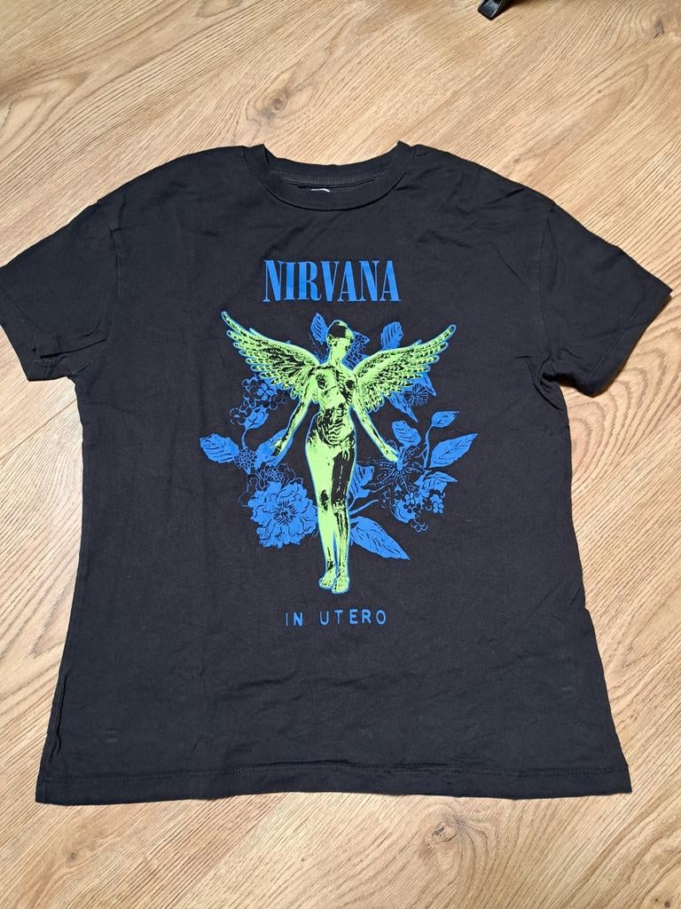 Nirvana 'In Utero' T-shirt - Zwart, XXS (valt groot), Zwart, Ophalen of Verzenden, Korte mouw, Maat 34 (XS) of kleiner