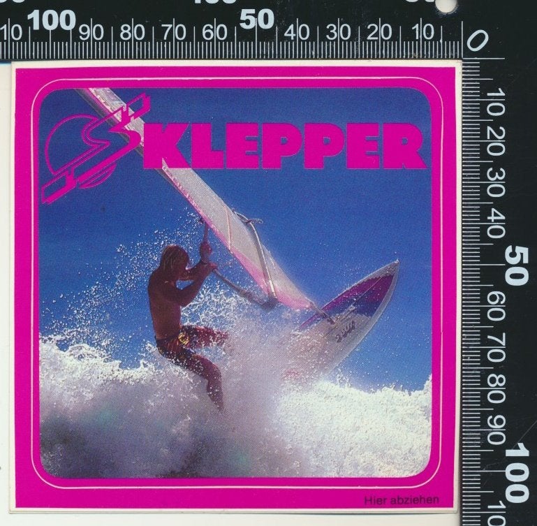 Sticker: Klepper Surfen (2), Verzenden, Zo goed als nieuw, Bedrijf of Vereniging