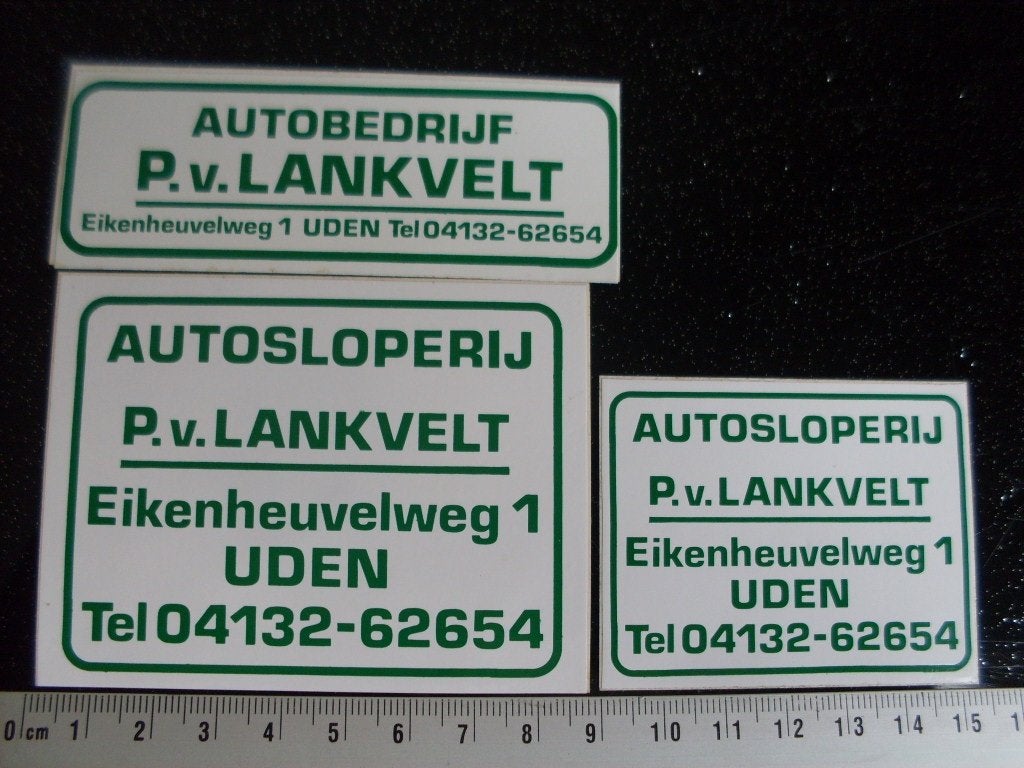 3x sticker, Verzenden, Zo goed als nieuw, Bedrijf of Vereniging