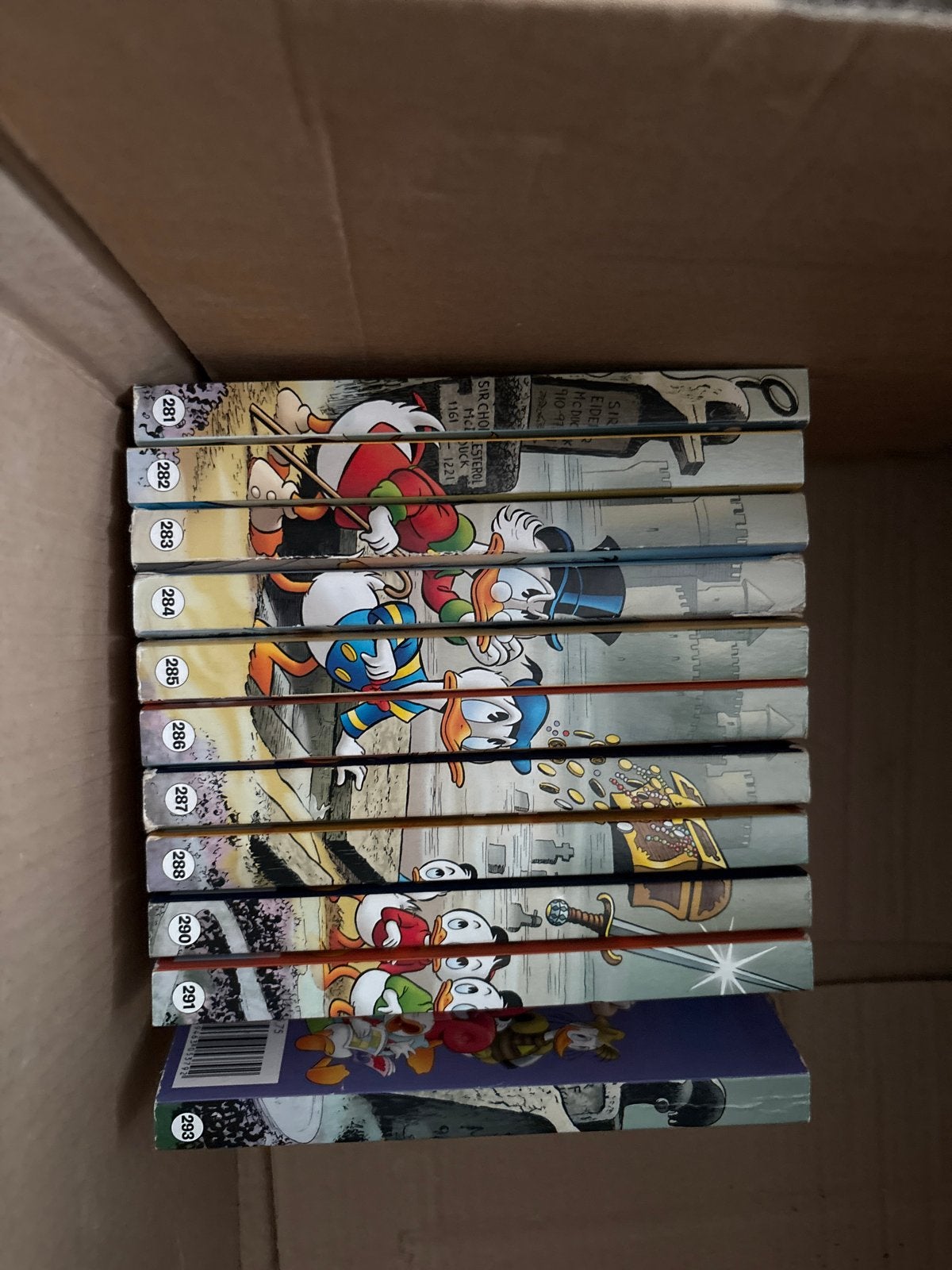Donald Duck Pocketreeks 281-293 (excl. 289) en 292, Meerdere stripboeken, Ophalen of Verzenden, Gelezen