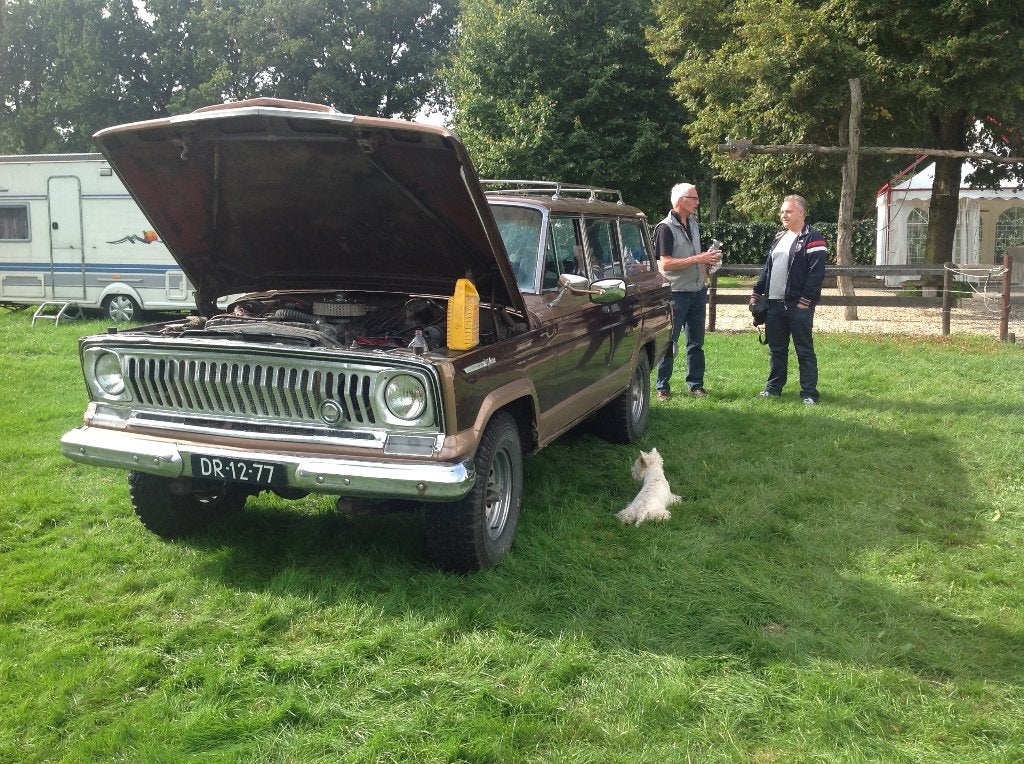 Jeep Wagoneer 5.9 AUT 4WD 1969 Bruin, Auto's, Automaat, Stof, 5600 cc, 8 cilinders
