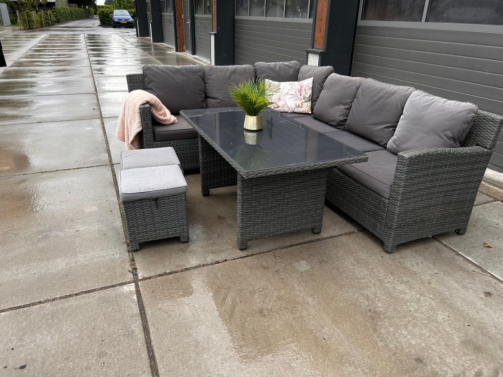 Schitterende garden Impressions diningeset in goede staat, Tuin en Terras, Tuinsets en Loungesets, Ophalen, ., Aluminium, Zo goed als nieuw
