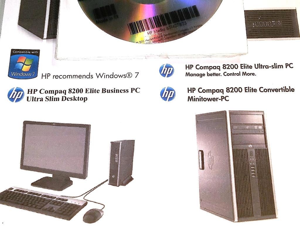 Windows 7 HP Compaq 6200 Pro 8200 Elite Recovery 4-DVD x86, Ophalen of Verzenden, Nieuw, Windows