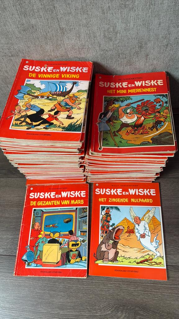 Grote collectie Suske en Wiske stripboeken, Meerdere stripboeken, Ophalen, Gelezen