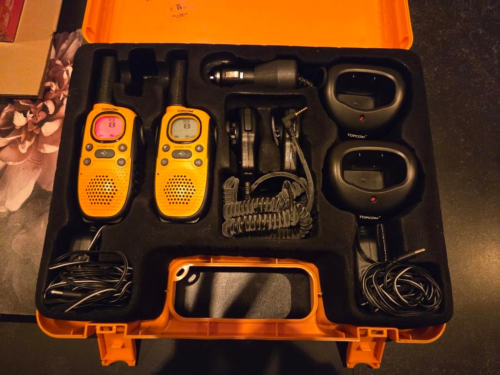 Topcom Walkie Talkie Set, Telecommunicatie, Portofoons en Walkie-talkies, Ophalen of Verzenden, Gebruikt, 5 tot 15 km, Portofoon of Walkie-talkie