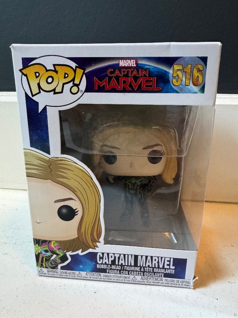 Funko pop! Captain Marvel, Ophalen of Verzenden, Gebruikt