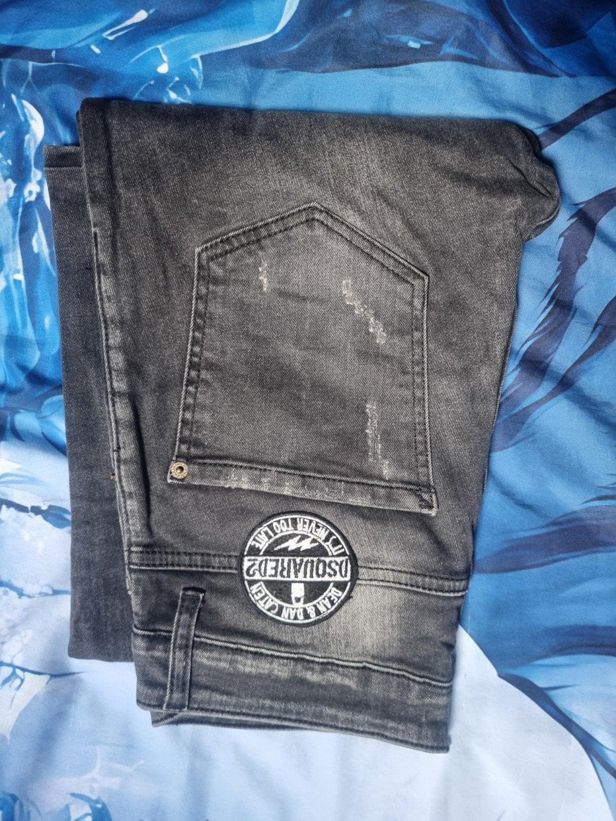 Dsquared2 Jeans - Zwart/Grijs - Maat 46 (W32), Dsquared2, Zwart, W32 (confectie 46) of kleiner, Ophalen of Verzenden